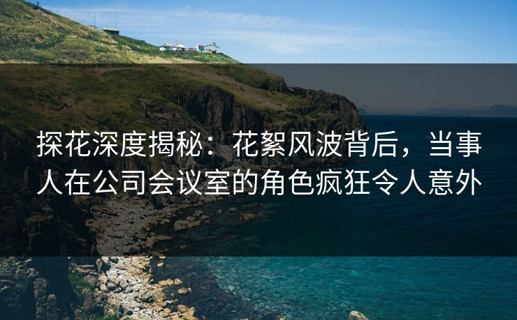 探花深度揭秘：花絮风波背后，当事人在公司会议室的角色疯狂令人意外